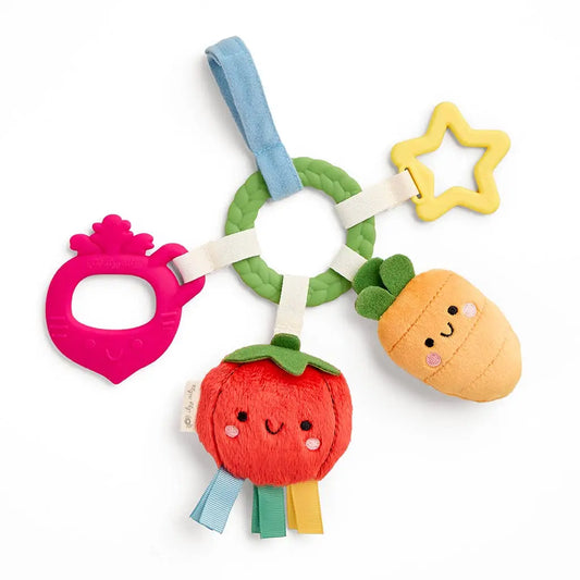 Bitzy Busy Ring™ Teething Activity Toy - Veggie