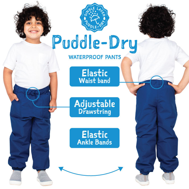 Nebula Blue | Puddle-Dry Rain Pants (Single Layer)