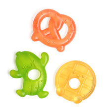 Load image into Gallery viewer, Cutie Coolers Pretzel Water Filled Teethers (3-pack)
