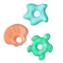Load image into Gallery viewer, Cutie Coolers Seaside Water Filled Teethers (3-pack)
