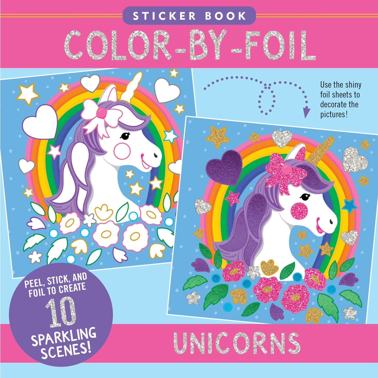 Color by Foil Sticker Book - Unicorns
