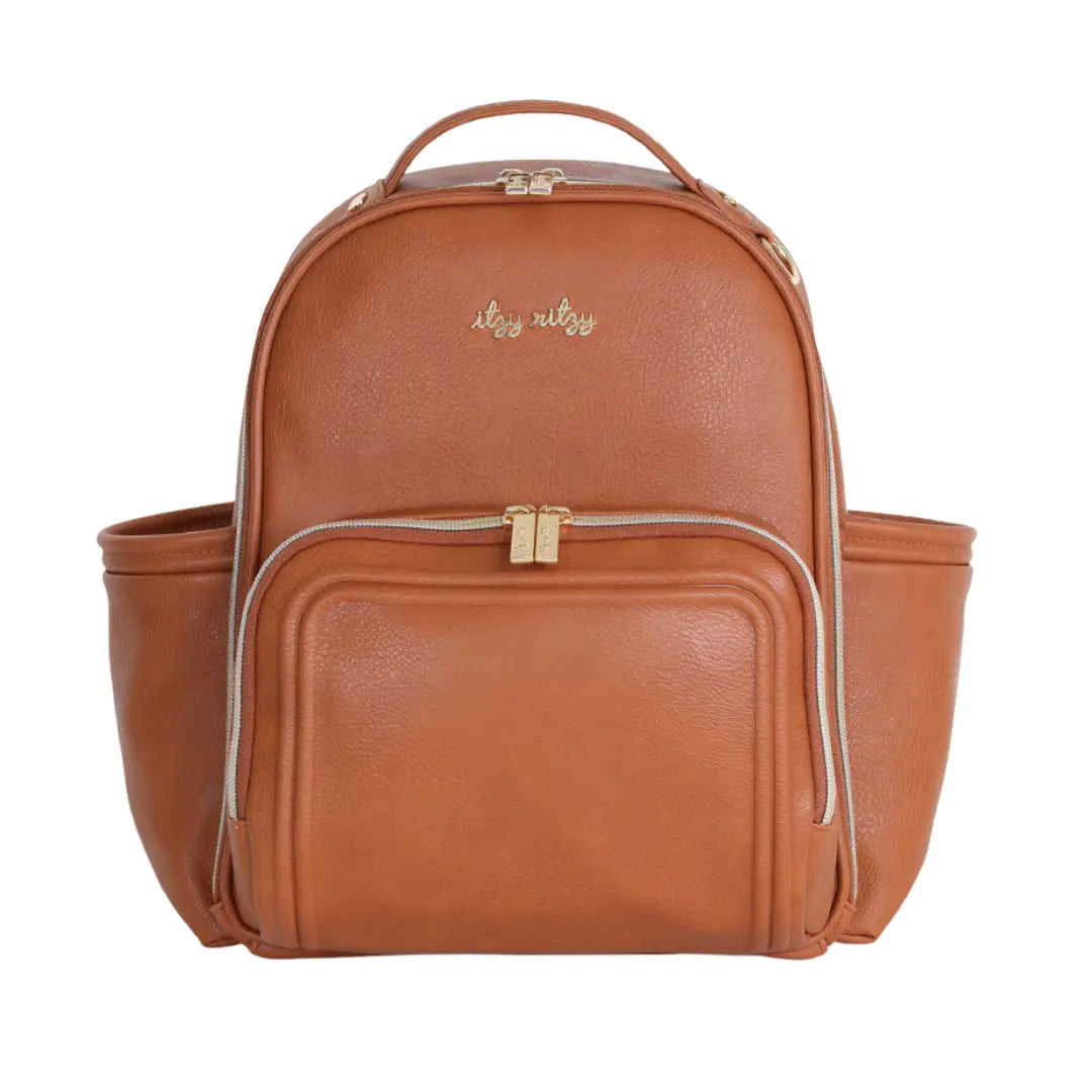 Cognac Itzy Mini Plus™ Backpack Diaper Bag
