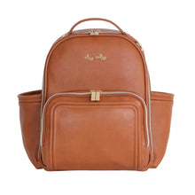 Load image into Gallery viewer, Cognac Itzy Mini Plus™ Backpack Diaper Bag
