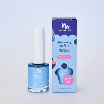 Mermaid Blue Water-Based Nail Polish For Kids