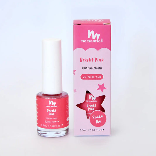 Bright Pink Water-Based Nail Polish For Kids -