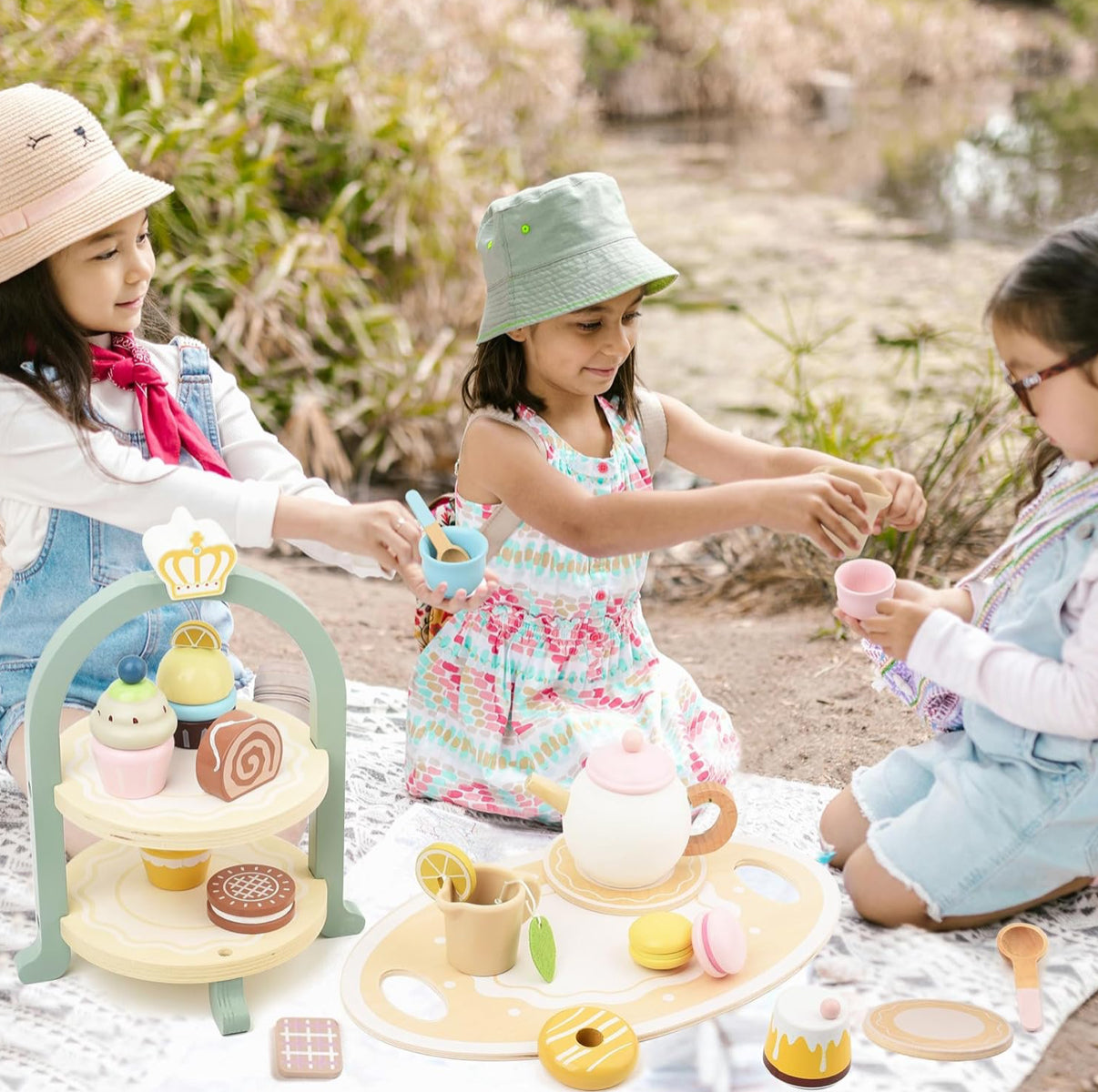 Wooden Tea Party Set