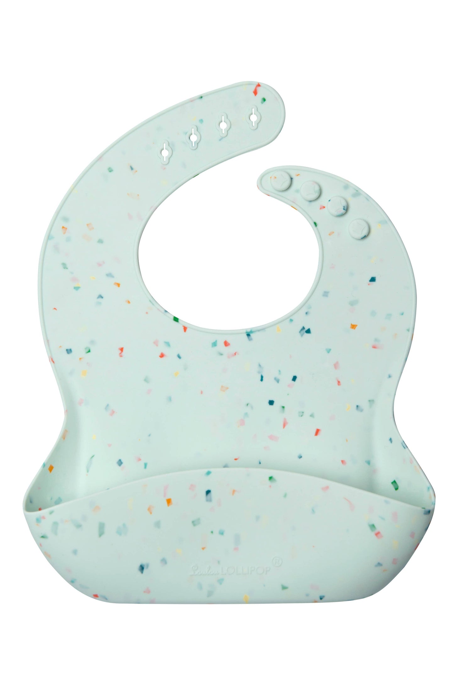Silicone Bib: Confetti Blush