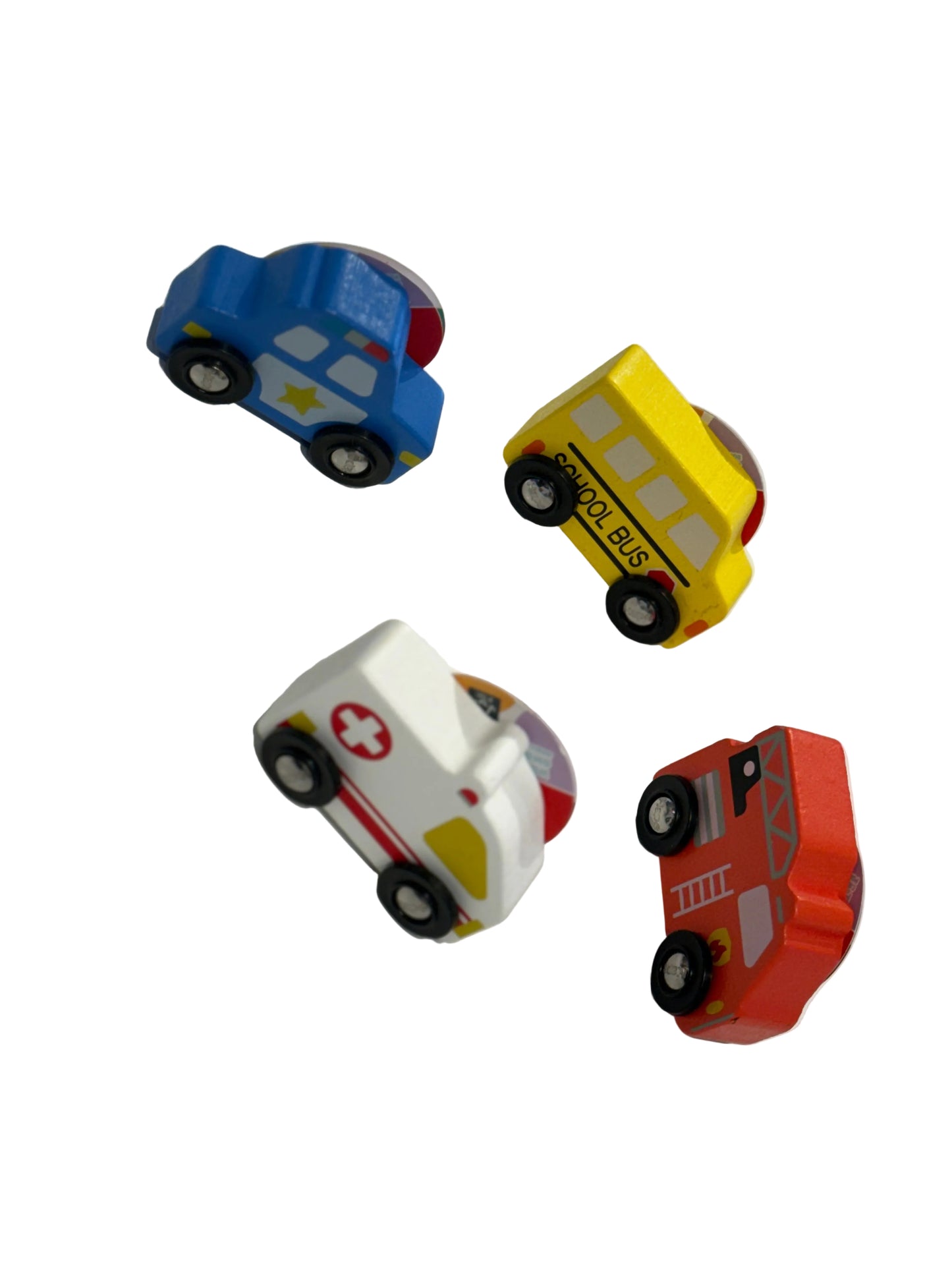 Hape Wooden Cars (4pcs)