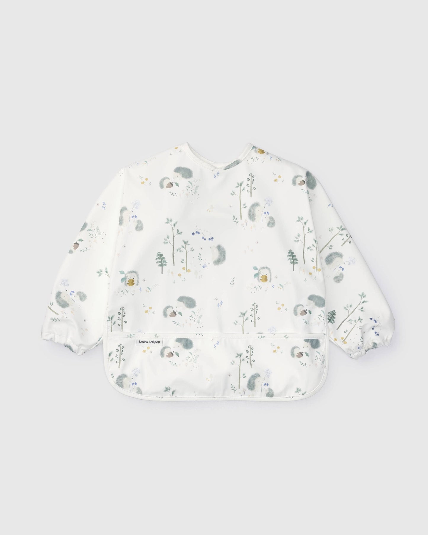 Long Sleeve Waterproof Bib: Hedgehogs