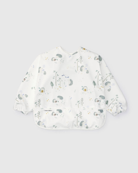 Long Sleeve Waterproof Bib: Hedgehogs