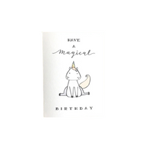 Load image into Gallery viewer, Have a Magical Birthday Unicorn Card
