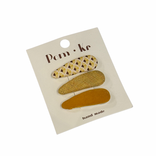 Baby Hair Clip Set - Yellow