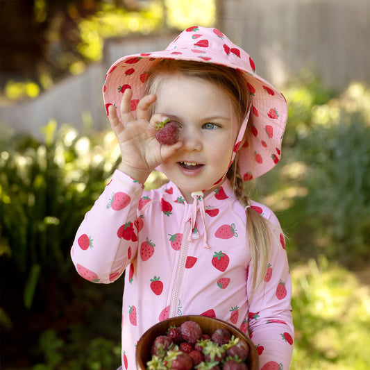 Pink Strawberry | Aqua Dry Bucket Hat
