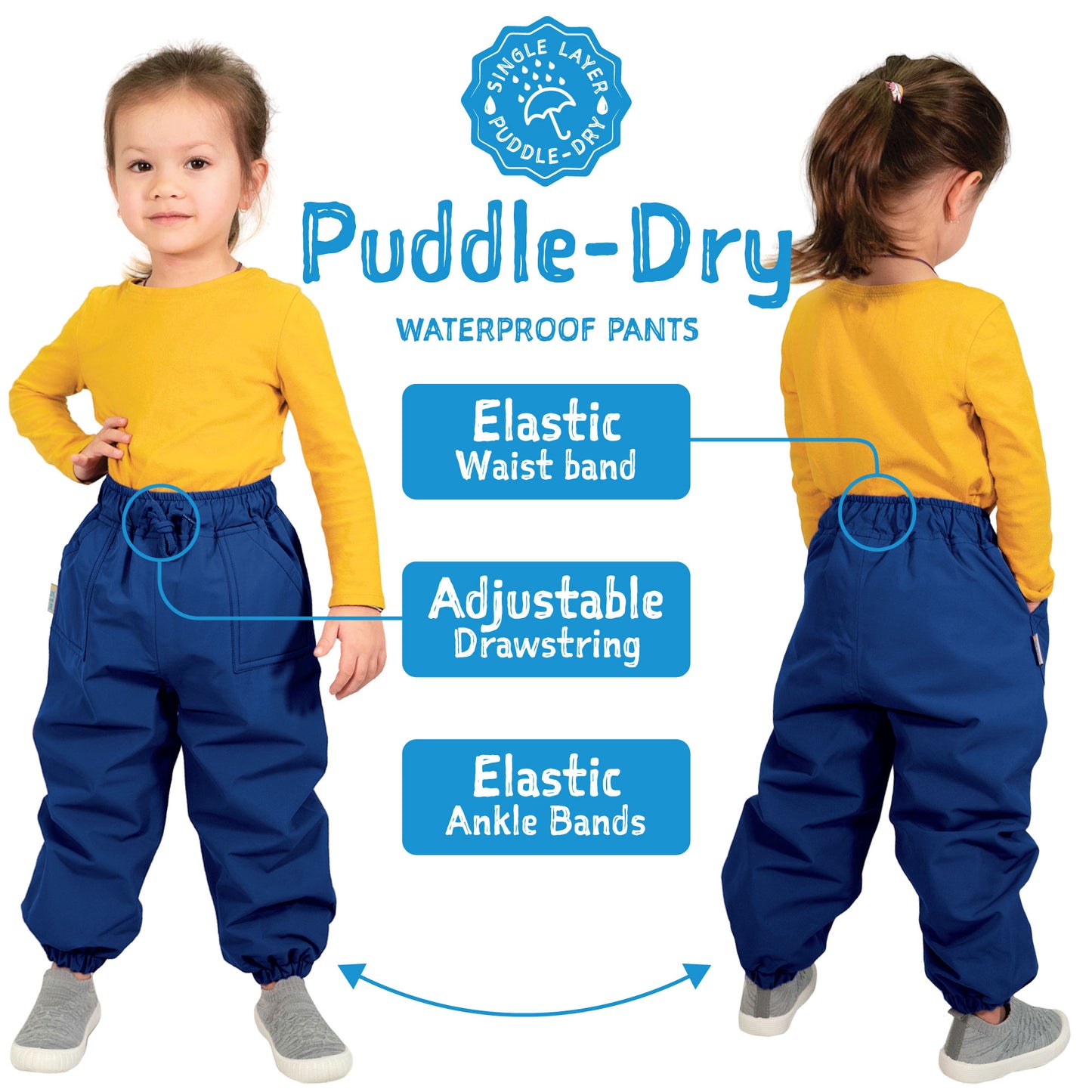 Dusty Apricot | Puddle Dry Rain Pants (Single Layer)