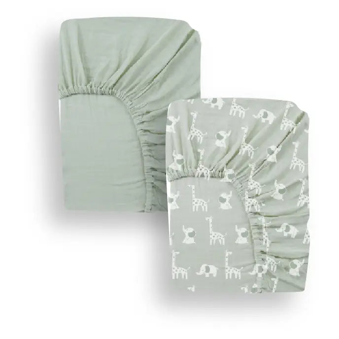 Jersey Crib Sheet (2pack) - Green