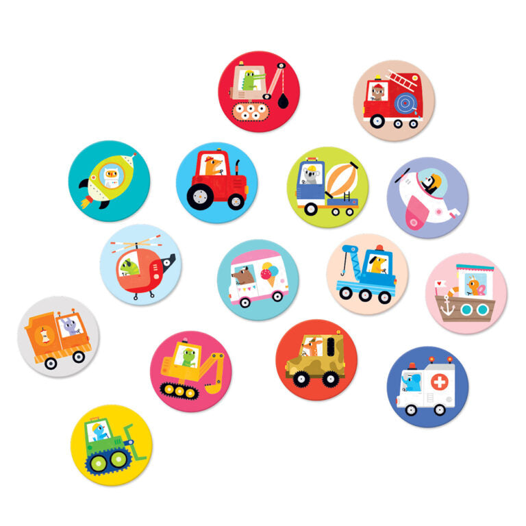 On the go memory game (Vehicles)