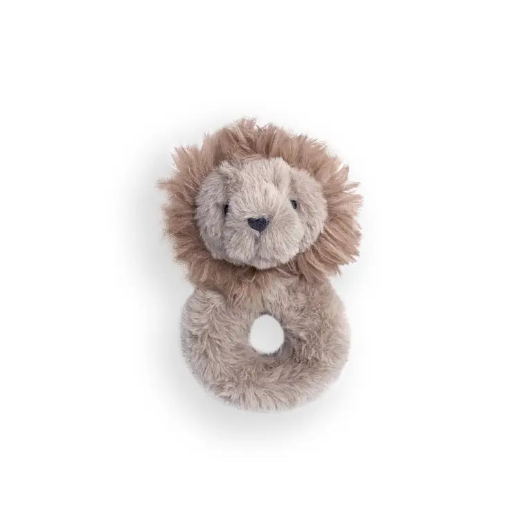 Faux Fur Ring Rattle - Beige