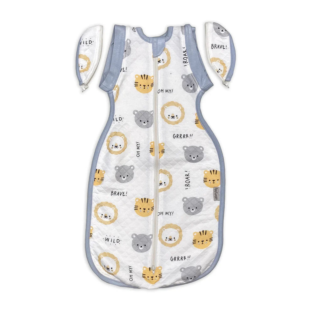 Bamboo Newborn Cocoon Sack (Lion, Tiger & Bears)
