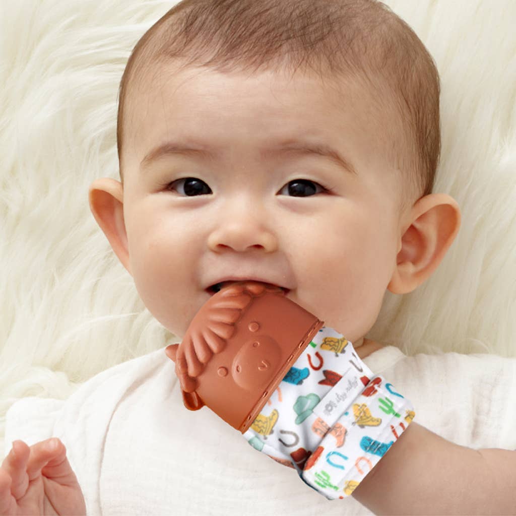 Itzy Teething Mitt Sun
