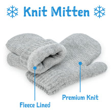 Load image into Gallery viewer, Vanilla Cream | Kids Knit Mittens
