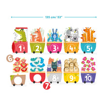 Load image into Gallery viewer, Make a Match Number Train Puzzle
