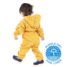 Load image into Gallery viewer, Kids Thin-Lined Rain Suits | Yellow Puddle
