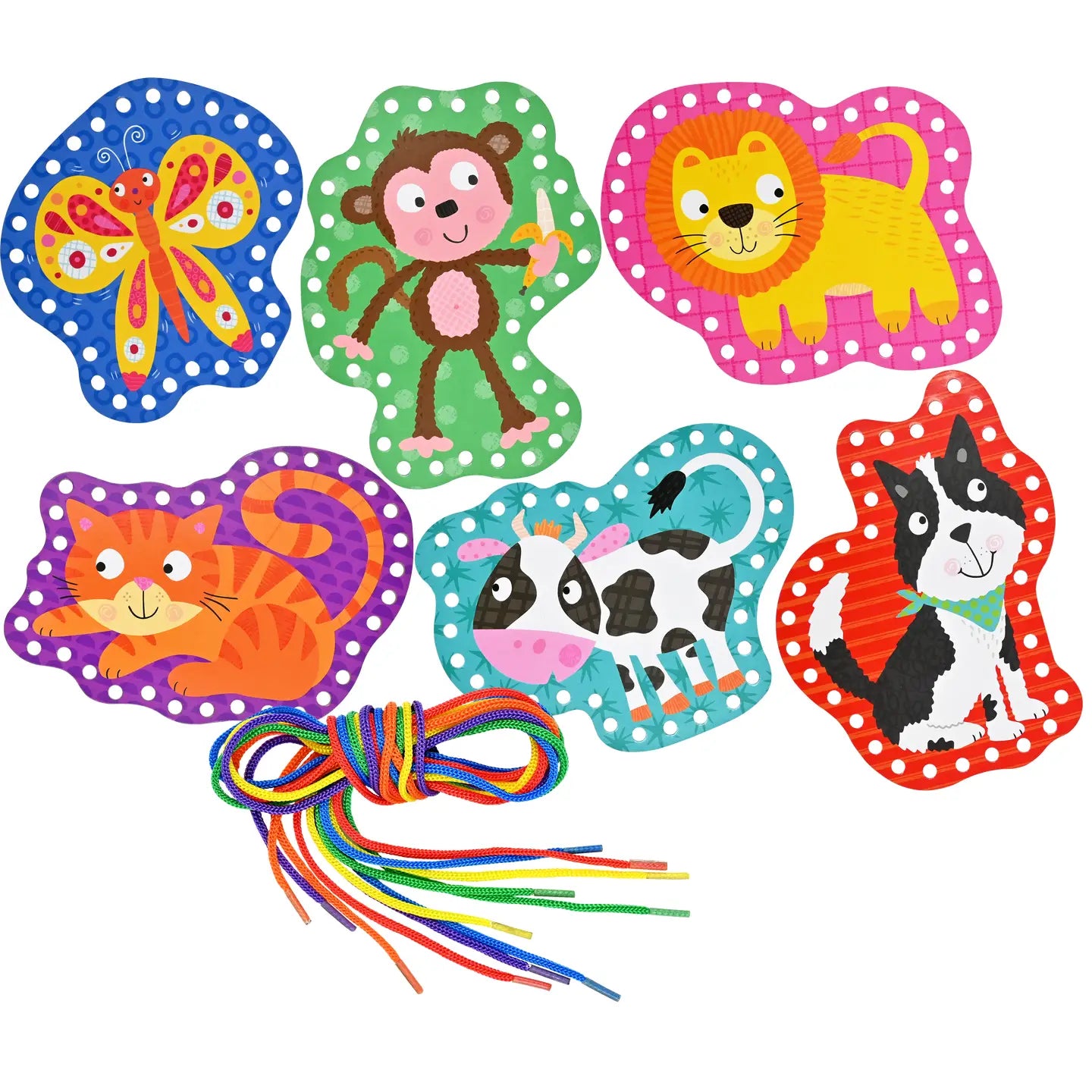 Animals Lacing Cards