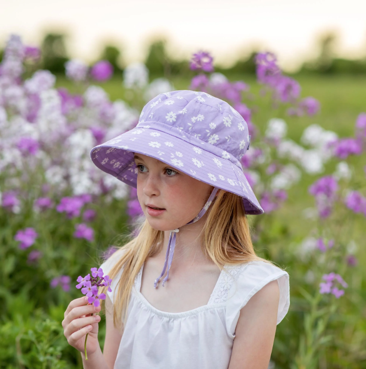 Purple Daisy | Cotton Bucket Hat