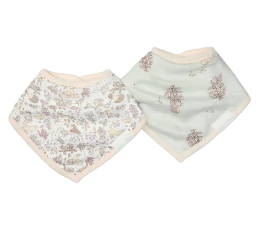 Hedgehog Forest - Muslin Bandana Bib Set