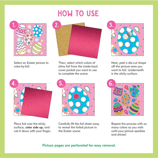 Color by Foil Sticker Book - Easter