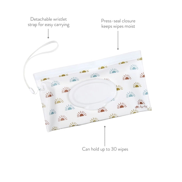 Take & Travel™ Pouch Reusable Wipes Cases (Sun)