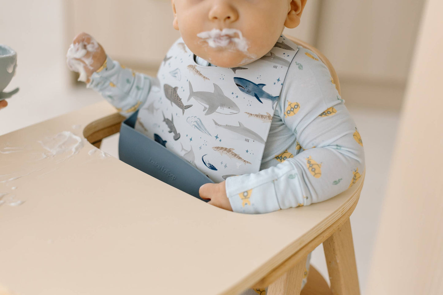 Silicone Bib: Confetti Blush