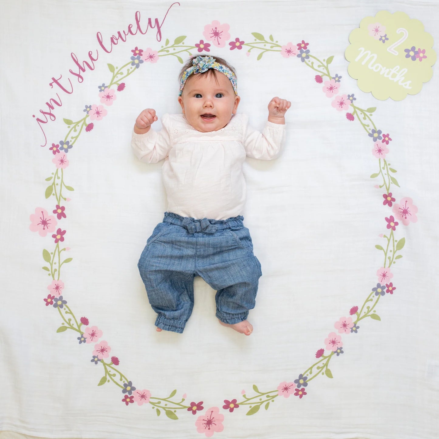 Baby's 1st Year Milestone Blanket Set (Isn't She Lovely)