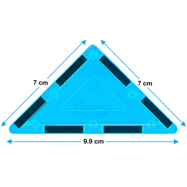 12pc 3D Magnetic Building Tiles - Triangle