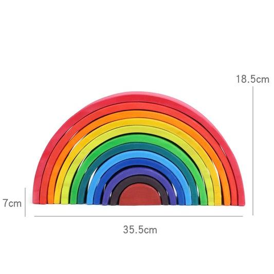 Timeless Wooden Rainbow Stacker