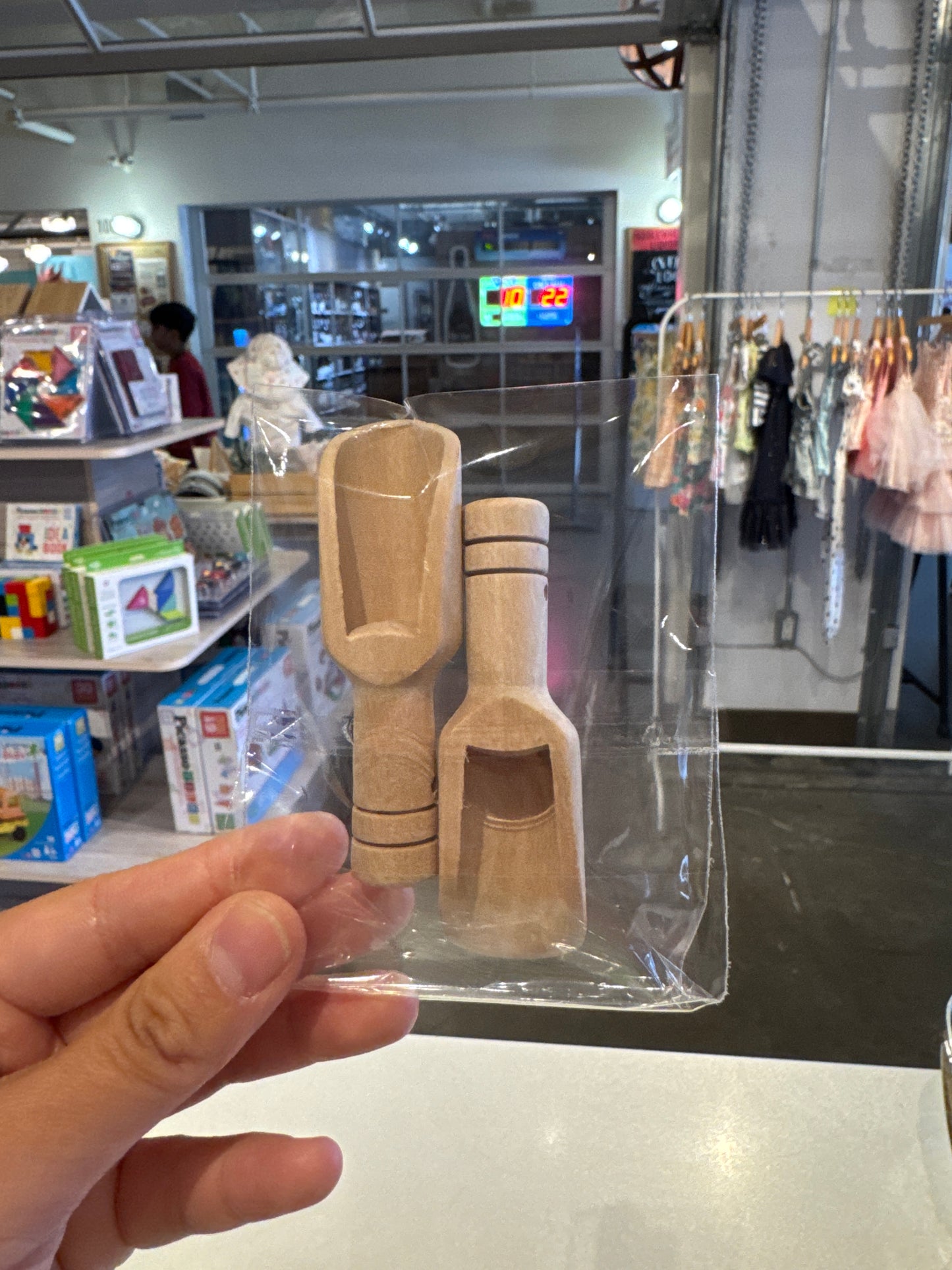 Wooden Mini Scoops (2pc)