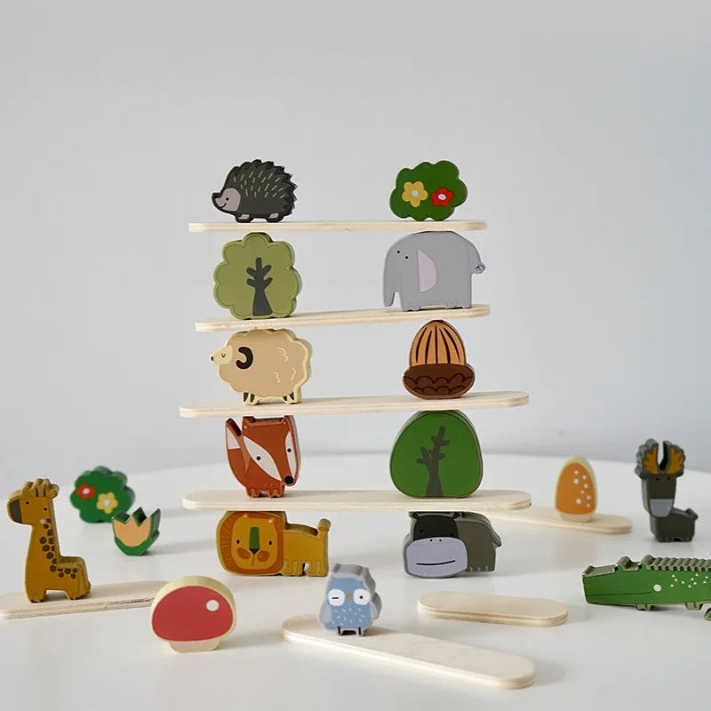 Wooden Animals in the Forest Stacker
