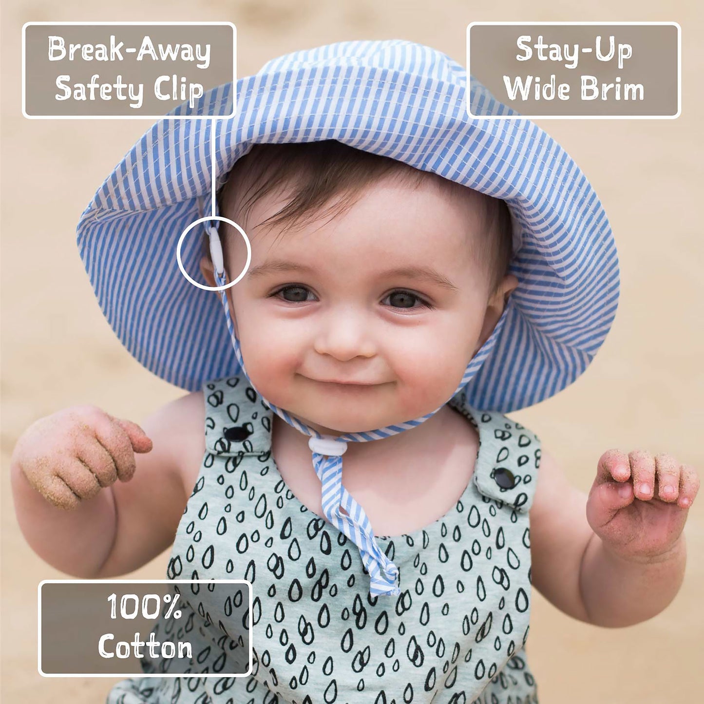 Kids Cotton Floppy Hat | Safari