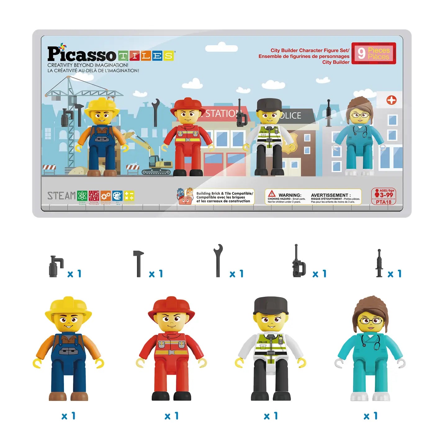 4pc City Builder Character Set