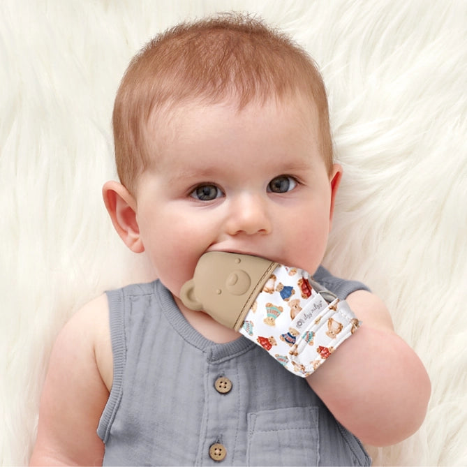 Itzy Teething Mitt Bear