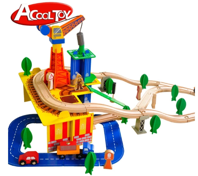 AC7501 80pcs Construction Train Set