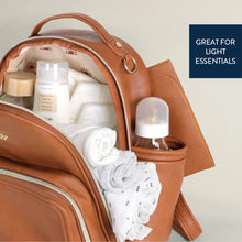 Load image into Gallery viewer, Cognac Itzy Mini Plus™ Backpack Diaper Bag

