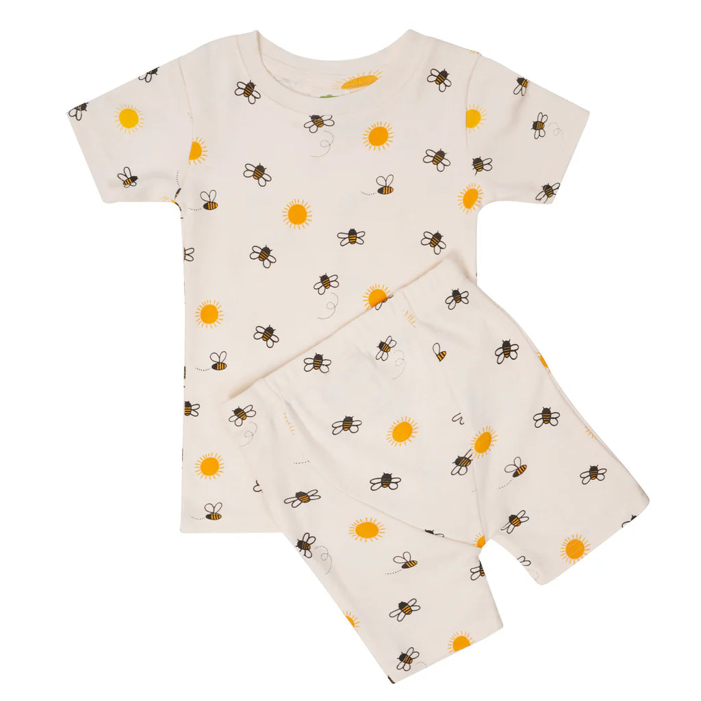 Organic Kids' Pajamas Short - Bees