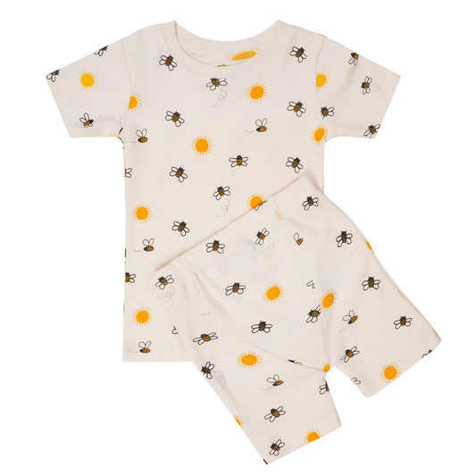 Organic Kids' Pajamas Short - Bees