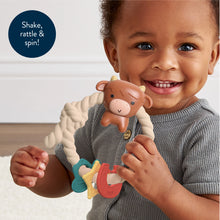Load image into Gallery viewer, Ritzy Rattle™ Silicone Teether Rattles - Highland Cow
