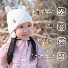 Load image into Gallery viewer, Vanilla Cream | Kids Knit Winter Hat
