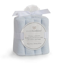 Load image into Gallery viewer, 12 Pack Cotton Washcloths - Blue
