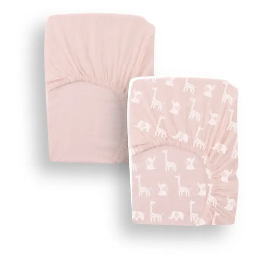 Jersey Crib Sheet (2pack) - Pink