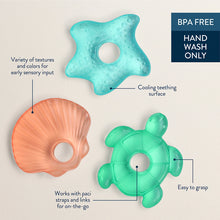 Load image into Gallery viewer, Cutie Coolers Seaside Water Filled Teethers (3-pack)
