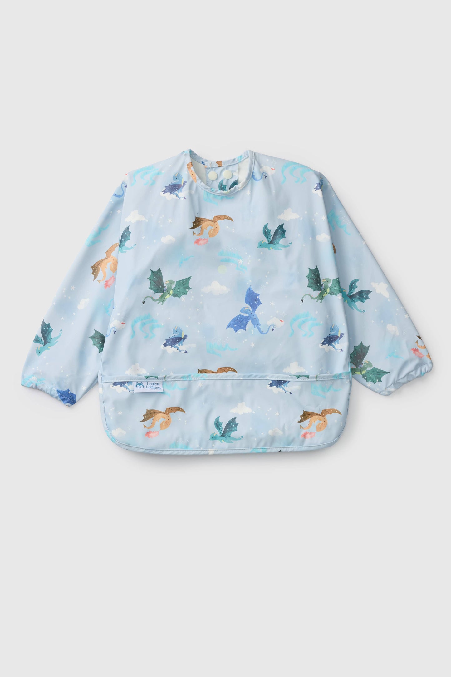Long Sleeve Waterproof Bib: Hedgehogs